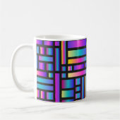 Muster Stilvoll modern - geometrischer Tartan der  Kaffeetasse (Links)