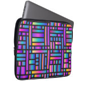 Muster Stilvoll modern - geometrischer Tartan der  Laptopschutzhülle (Vorne Rechts)