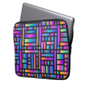 Muster Stilvoll modern - geometrischer Tartan der  Laptopschutzhülle (Vorderseite Links)