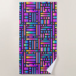 Muster Stilvoll modern - geometrischer Tartan der  Strandtuch