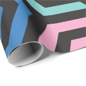 Muster Stilvoll modern - Mode geometrisch farbig Geschenkpapier (Rolleneckpunkt)