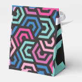 Muster Stilvoll modern - Mode geometrisch farbig Geschenkschachtel (Rückseite)