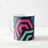 Muster Stilvoll modern - Mode geometrisch farbig Kaffeetasse (Vorderseite Links)