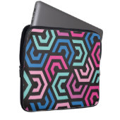 Muster Stilvoll modern - Mode geometrisch farbig Laptopschutzhülle (Vorne Rechts)