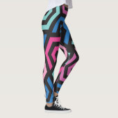 Muster Stilvoll modern - Mode geometrisch farbig Leggings (Rechts)