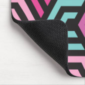 Muster Stilvoll modern - Mode geometrisch farbig Mousepad (Ecke)