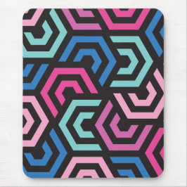 Muster Stilvoll modern - Mode geometrisch farbig Mousepad