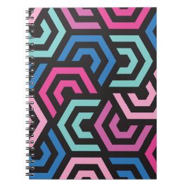 Muster Stilvoll modern - Mode geometrisch farbig Notizblock