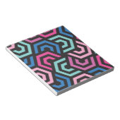 Muster Stilvoll modern - Mode geometrisch farbig Notizblock (angewinkelt)