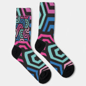 Muster Stilvoll modern - Mode geometrisch farbig Socken (Rechts)