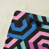 Muster Stilvoll modern - Mode geometrisch farbig Strandtuch (Beispiel)