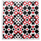 Muster Stilvoll moderne geometrische Vintage Duschvorhang (Vorderseite)