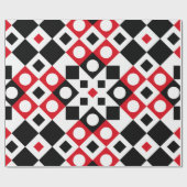 Muster Stilvoll moderne geometrische Vintage Geschenkpapier (Flach)