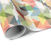 Muster Stilvolle Mode Geometric Vintag Geschenkpapier (Rolleneckpunkt)