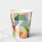 Muster Stilvolle Mode Geometric Vintag Pappbecher (Rückseite)