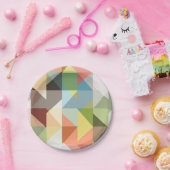 Muster Stilvolle Mode Geometric Vintag Pappteller (Party)