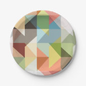 Muster Stilvolle Mode Geometric Vintag Pappteller (Vorderseite)