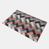 Muster Stilvolle Mode- Geometrisch Moderne Vintag Fußmatte (Schrägansicht)