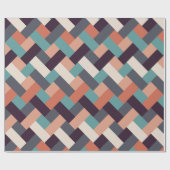 Muster Stilvolle Mode- Geometrisch Moderne Vintag Geschenkpapier (Flach)