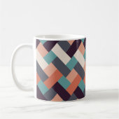 Muster Stilvolle Mode- Geometrisch Moderne Vintag Kaffeetasse (Links)