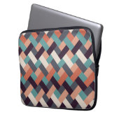 Muster Stilvolle Mode- Geometrisch Moderne Vintag Laptopschutzhülle (Vorderseite Links)