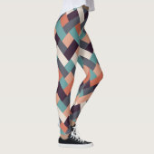 Muster Stilvolle Mode- Geometrisch Moderne Vintag Leggings (Rechts)