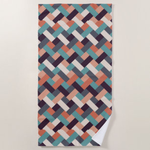 Muster Stilvolle Mode- Geometrisch Moderne Vintag Strandtuch
