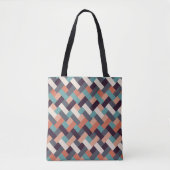 Muster Stilvolle Mode- Geometrisch Moderne Vintag Tasche (Vorderseite)