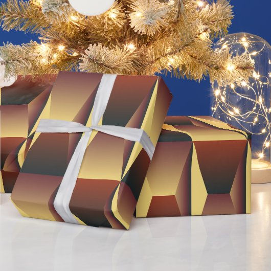 Muster Stilvolle Mode- Geometrische Moderne Elegan Geschenkpapier (Feiertage)