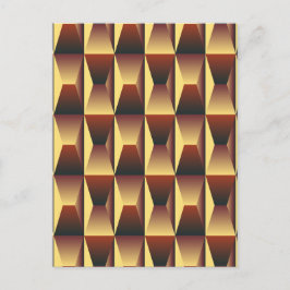 Muster Stilvolle Mode- Geometrische Moderne Elegan Postkarte