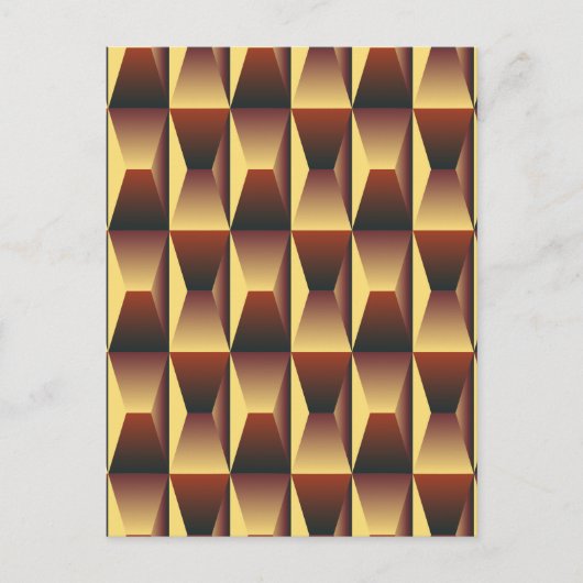 Muster Stilvolle Mode- Geometrische Moderne Elegan Postkarte (Vorderseite)