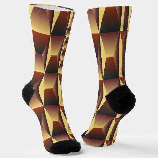 Muster Stilvolle Mode- Geometrische Moderne Elegan Socken (Gewinkelt)