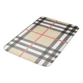 Muster Stilvolle Schottische Geometrische Mode Badematte (Schrägansicht)