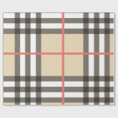 Muster Stilvolle Schottische Geometrische Mode Geschenkpapier (Flach)
