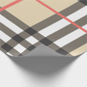 Muster Stilvolle Schottische Geometrische Mode Geschenkpapier (Ecke)