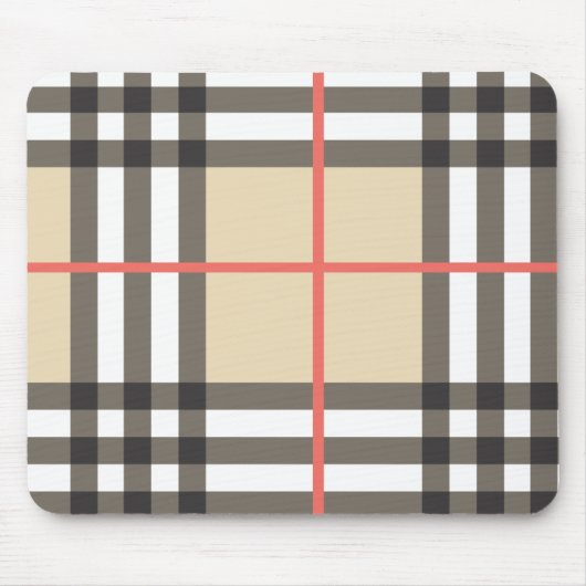 Muster Stilvolle Schottische Geometrische Mode Mousepad (Vorne)