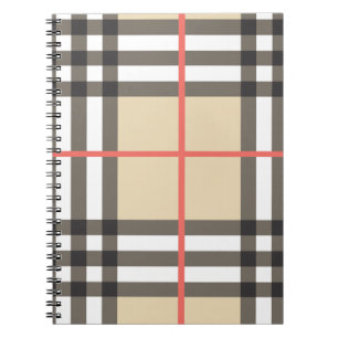 Muster Stilvolle Schottische Geometrische Mode Notizblock
