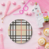 Muster Stilvolle Schottische Geometrische Mode Pappteller (Party)
