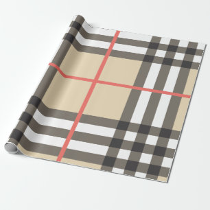 Muster Stilvoller Schottischer Geometrischer Mode Geschenkpapier