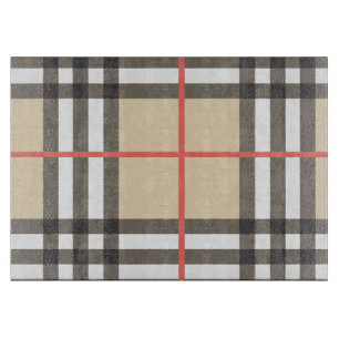 Muster Stilvoller Schottischer Geometrischer Mode Schneidebrett
