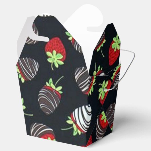 Muster Strawberries Schokolade "Abnehmen" Box Geschenkschachtel (Geöffnet)