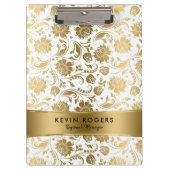 Muster-Streifen für goldfarbene Damaskus Klemmbrett (Vorderseite)