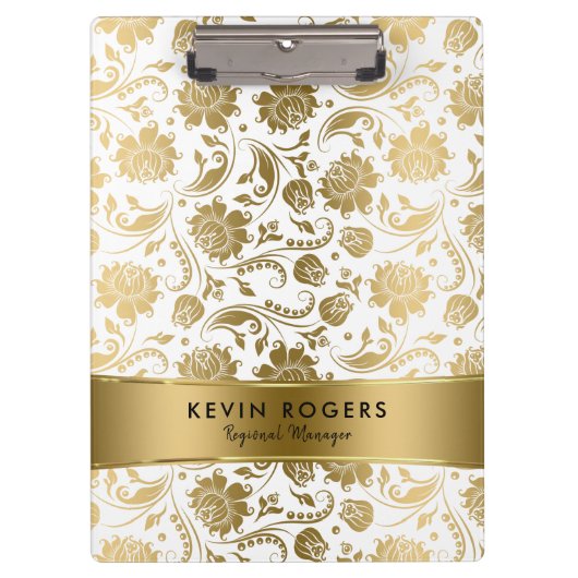 Muster-Streifen für goldfarbene Damaskus Klemmbrett (Vorderseite)