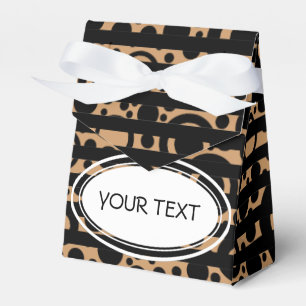 Muster - Streifen - Schwarzes + Ihr Text u. Geschenkschachtel