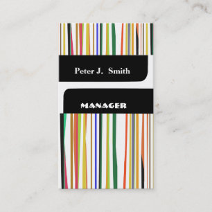 Muster Stripes Führungskraft-berufliches modernes Visitenkarte