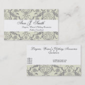 Muster-subtiler Mode-Butike-mit Blumenberater Visitenkarte (Vorne/Hinten)