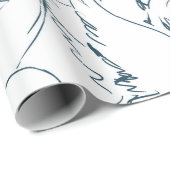 Muster Swan Muster Seamless, Muster, abstrakt, Rüc Geschenkpapier (Rolleneckpunkt)