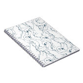 Muster Swan Muster Seamless, Muster, abstrakt, Rüc Notizblock (Rechte Seite)