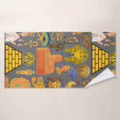 Muster Symbol antiker ägyptischer Hieroglyphus Badehandtuch (Badehandtuch)