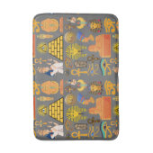 Muster Symbol antiker ägyptischer Hieroglyphus Badematte (Vorderseite Vertikal)